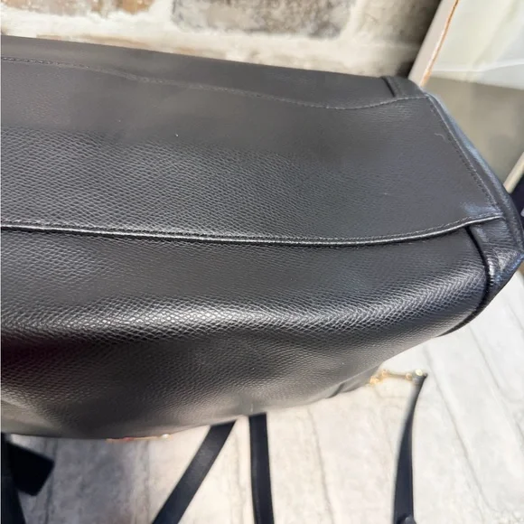 Coach Black Leather Tote Bag with shoulder strap - Picture 9 of 13